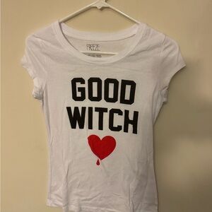 Freeze White Cotton Blend T-Shirt